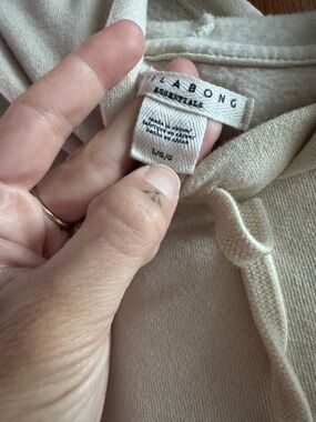 Billabong Neutral Oatmeal Hoodie with Essentials Tag